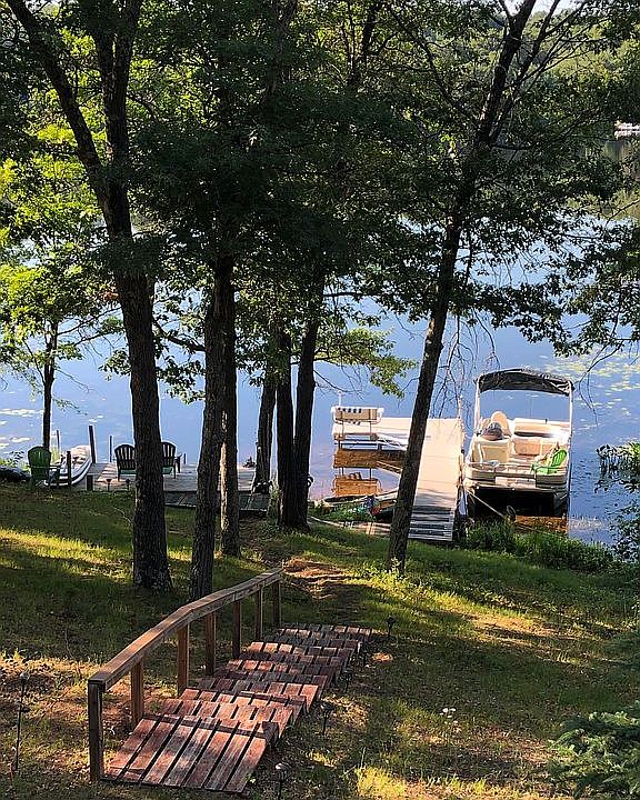 View from cabin to water
