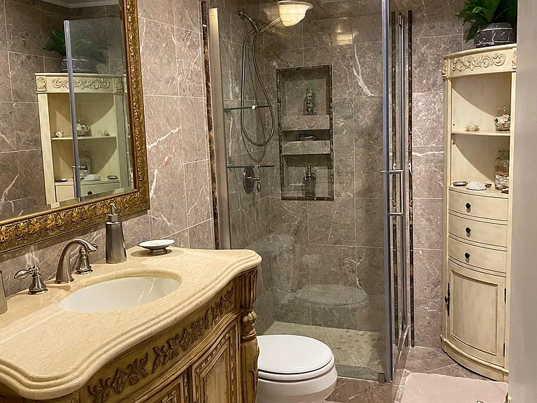Marble bathroom