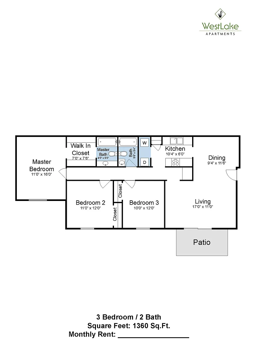 Floor plan 3x2 Large