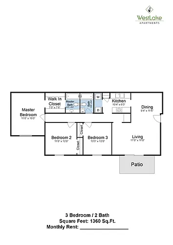 Floor plan 3x2 Large