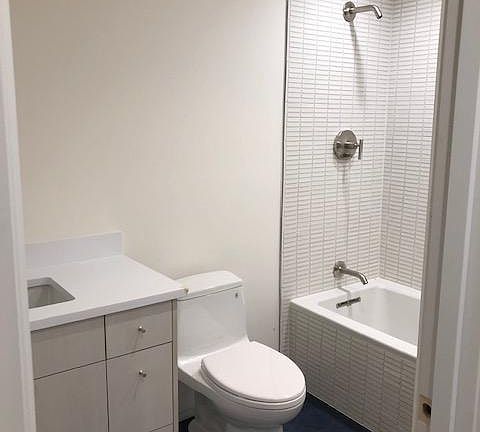 Bathroom with shower and tub
