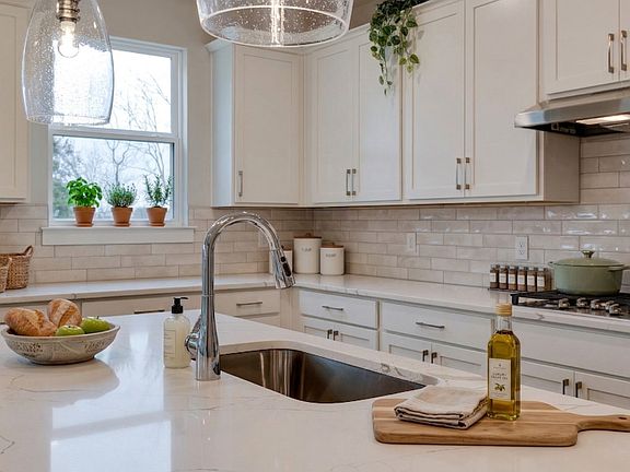 Kitchen with abundant cabinet and counter space