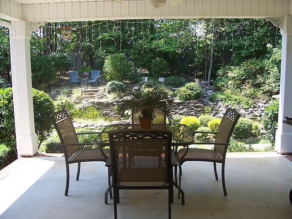 Covered patio to backyard