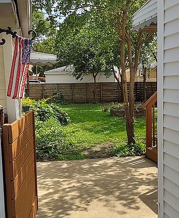 Private back yard