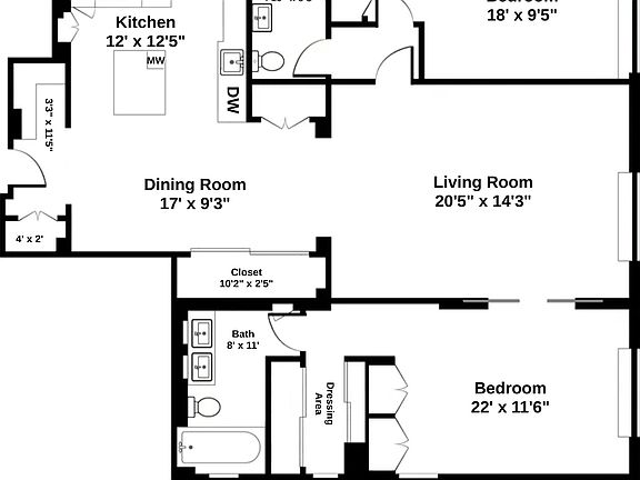 2nd image of 310 W 55th St APT 5BC