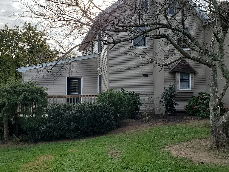 Rear view of back deck