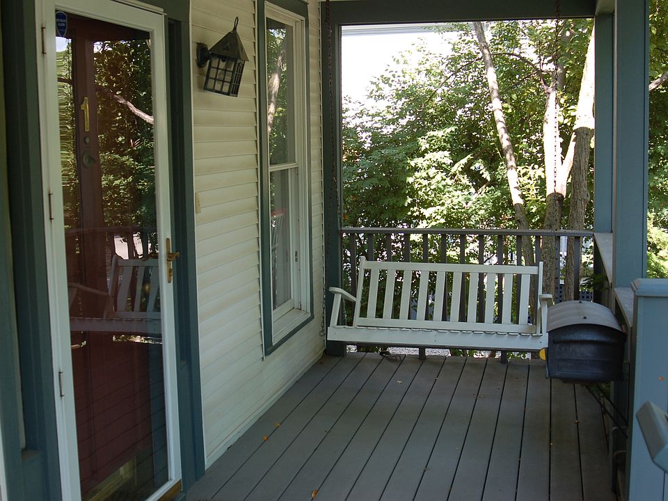 Porch swing on tenant side