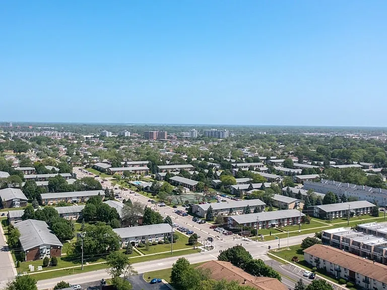Aerial Of Community