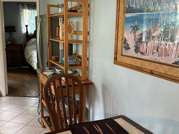 Entrance into Kitchenette with small table for two.