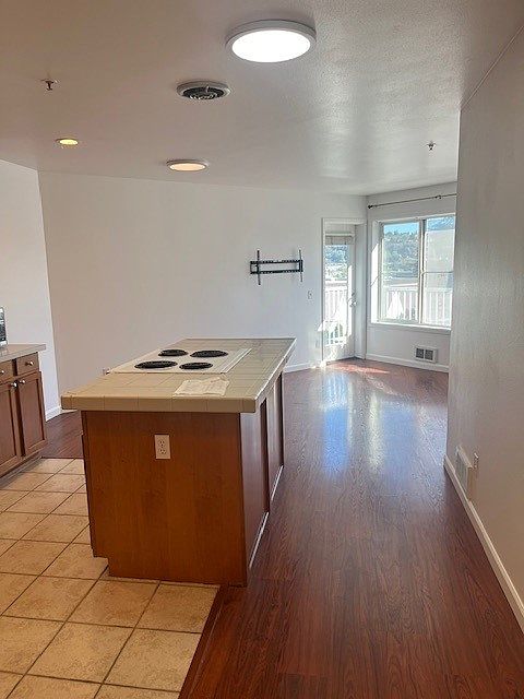 Kitchen plus open living area