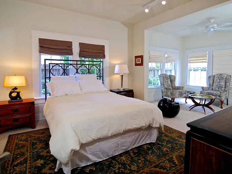 Rear/Master Bedroom and Sitting Room