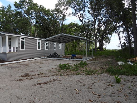House and carport.