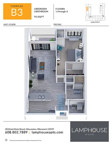 Floor plan B3