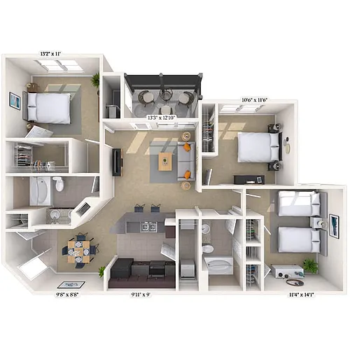 Floor plan 32B