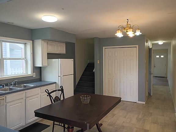 kitchen, leading to upstairs