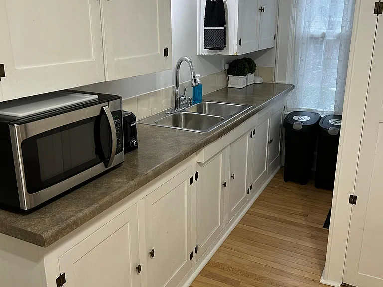 Part of the first floor shared kitchen you will have access to during your stay!