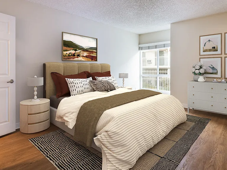 Bedroom with Hard Surface Flooring
