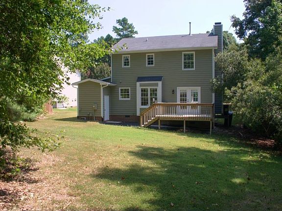 Large private back yard