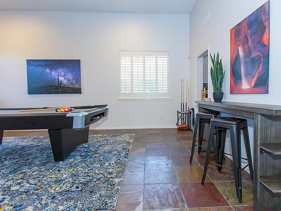 Alternate view of billiards table