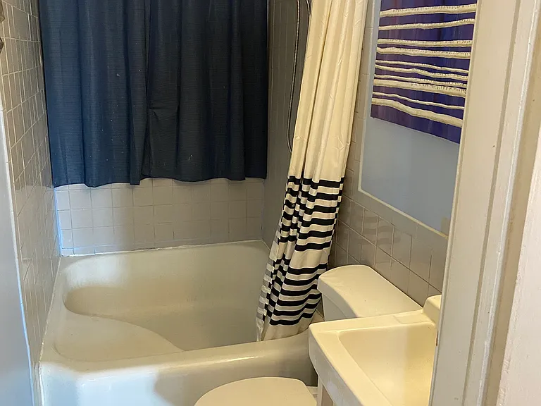 Bathroom with soaking tub for two.