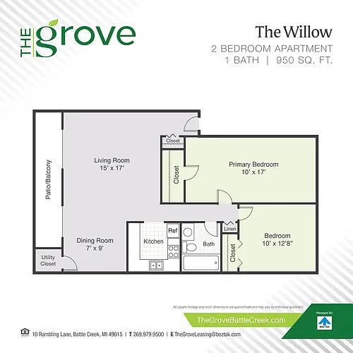 Floor plan The Willow