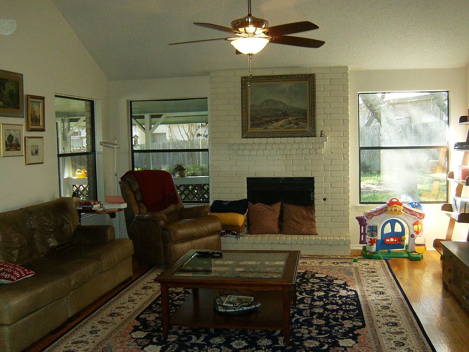 Living Room with hard wood floors