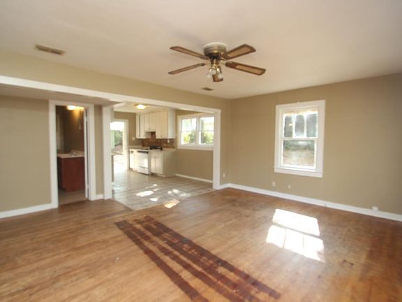 hardwood floors are being refinished