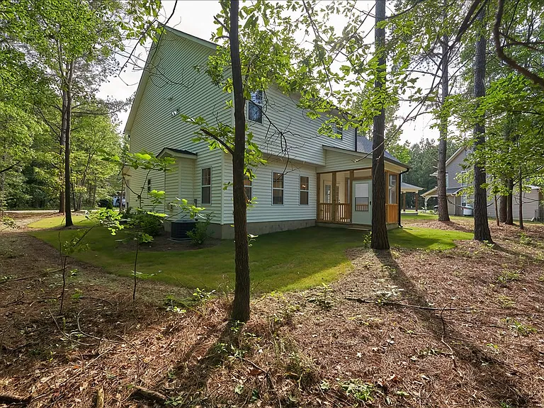 backyard and side yard