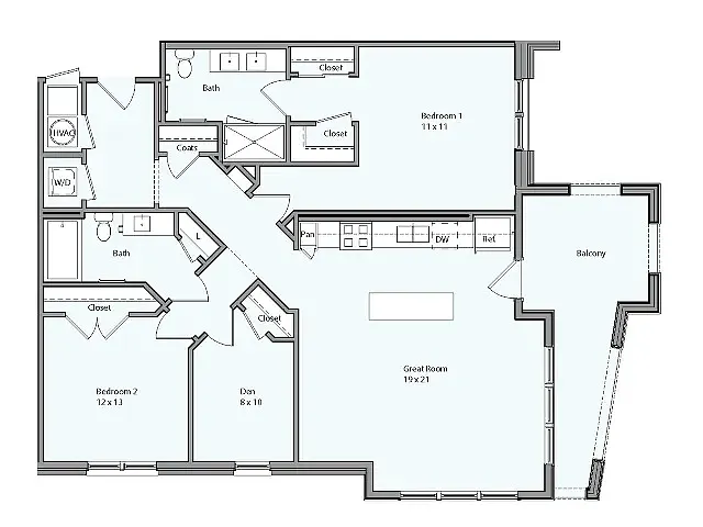 Floor plan Violet - Den