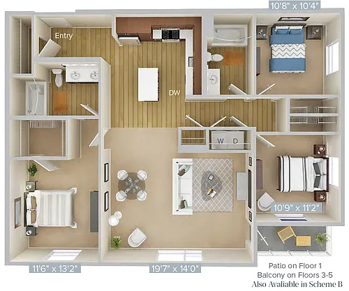 Floor plan C2-1373-A