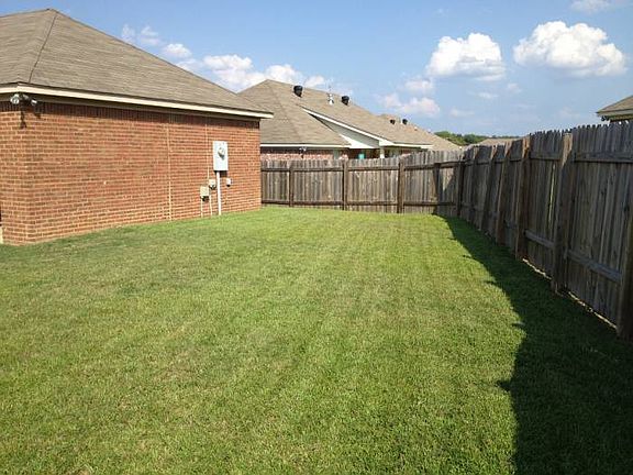 Fenced in back yard