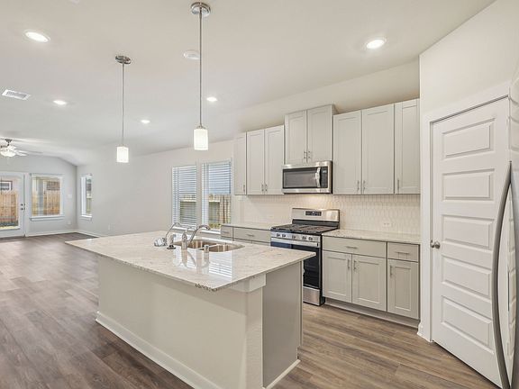 The Hughes floorplan in Landing Meadows of New Caney, Texas.