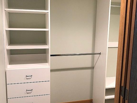 Basement bedroom closet 