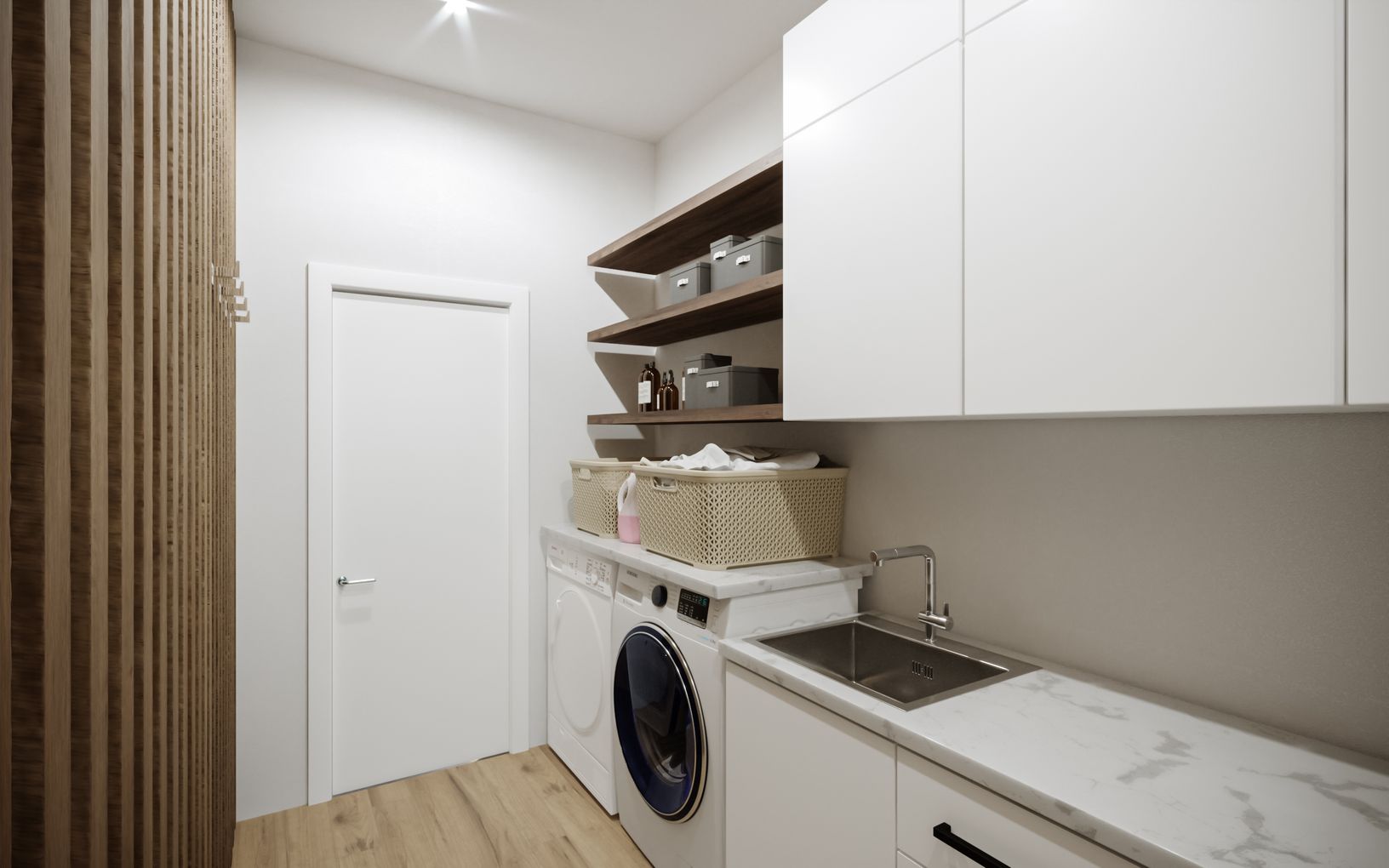  Laundry Room- 3D Rendering