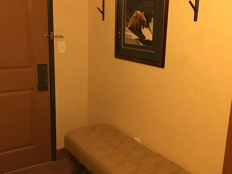 Private entry to room.