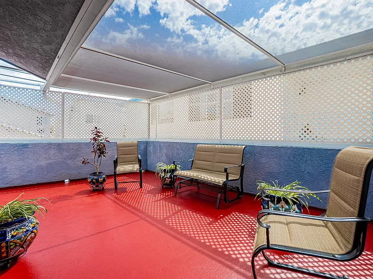 Private cover veranda