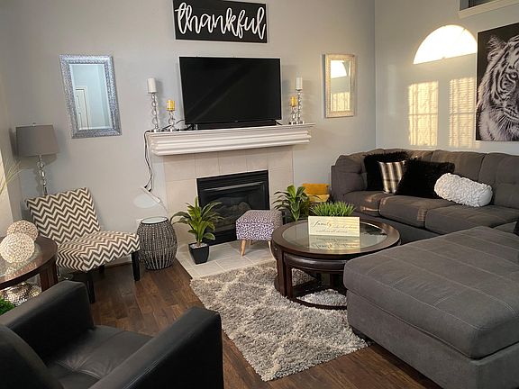 Living room with furniture