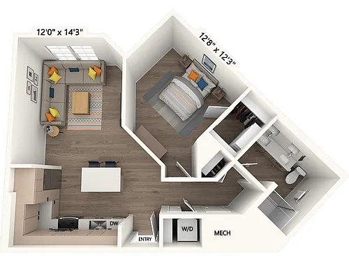 Floor plan AM12.5-M-Scheme III
