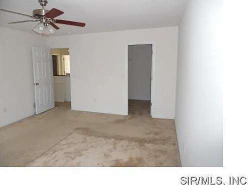 Master bedroom with walk in closets