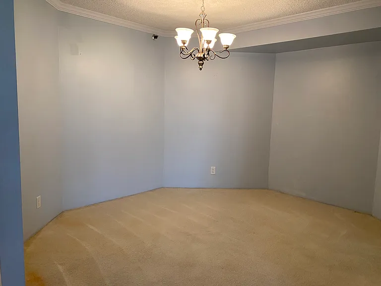 Dining room off living room.