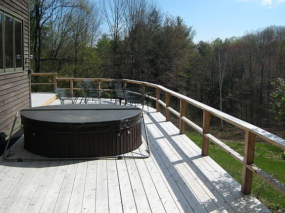 Deck and hot tub