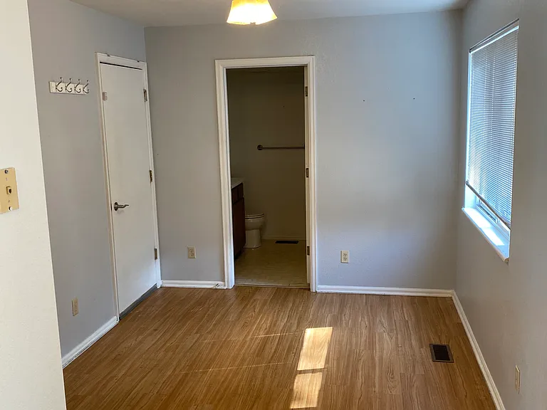 1/2 bath off breakfast nook, with washer/dryer hookups in closet
