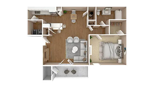 Floor plan One Bedroom