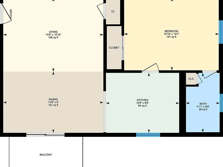 1x1 Floorplan 1x1 Floorplan