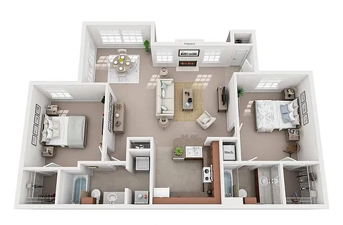 Floor plan The Magnolia Renovated