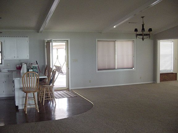 kitchen and sitting area