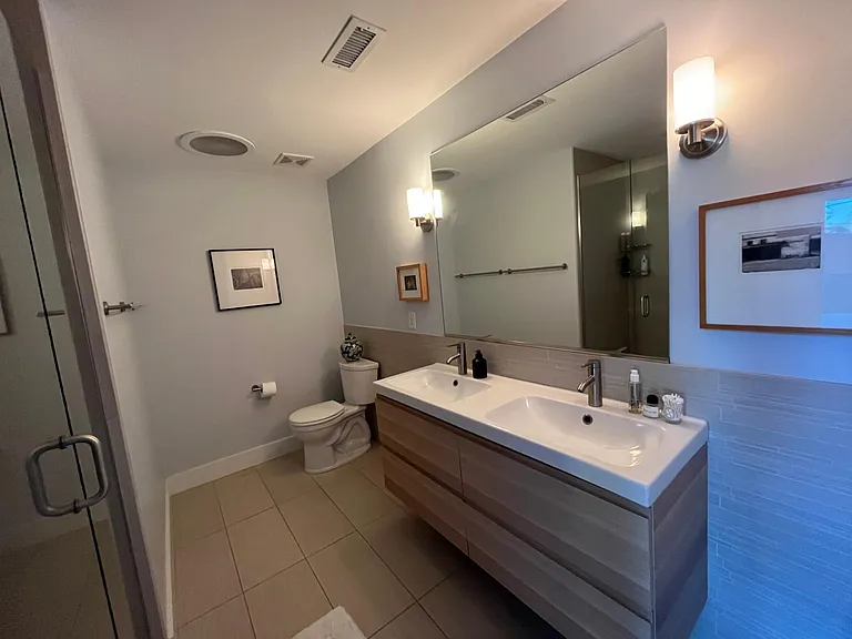 Bathroom off primary bedroom