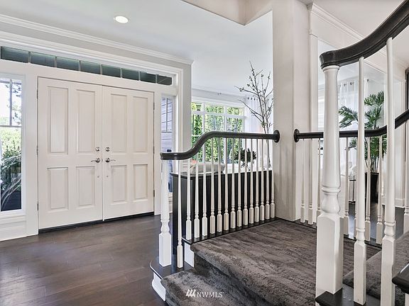Upon entering, right away you'll notice the rich maple hardwoods.