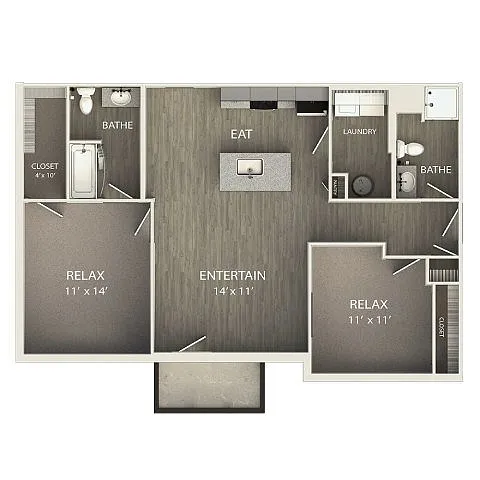 Floor plan Affordable Program C1
