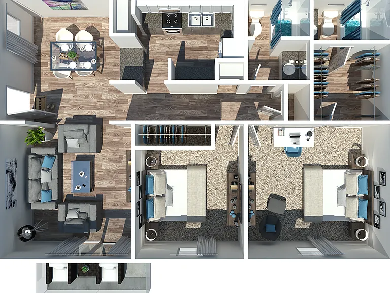 2 Bedroom 2 Bathroom 2 Bedroom 2 Bathroom